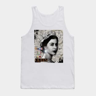 Queen of England Collage Art Tank Top